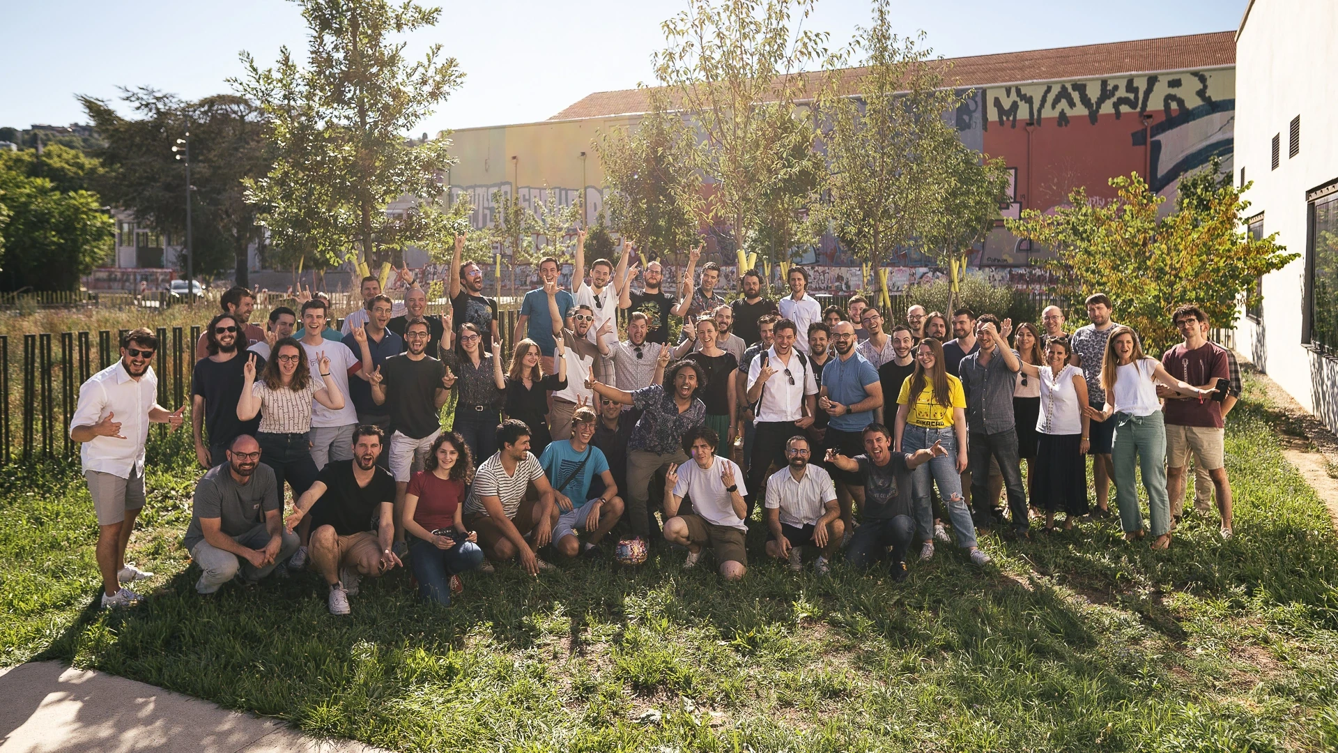 Photo de fin de séminaire avec toute l'équipe