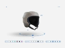 Exemple d'un configurateur de casque en 3D