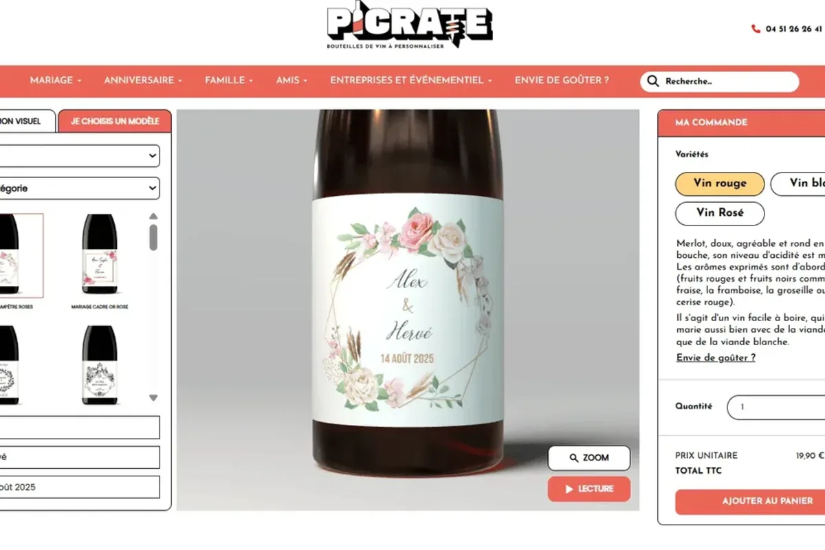 Intégration d'un configurateur sur un site e-commerce