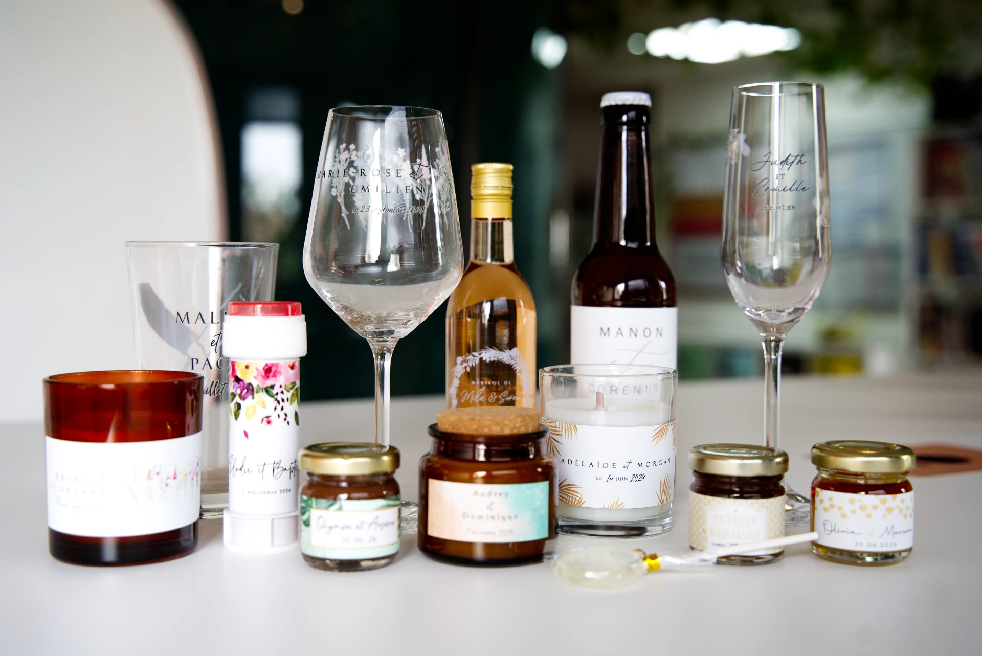 Gamme de produits personnalisables Petit Mariage entre Amis