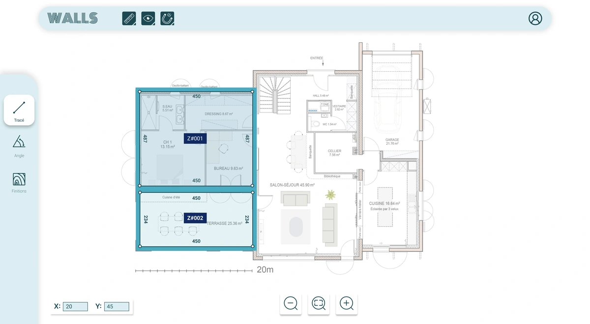 configurateur de murs