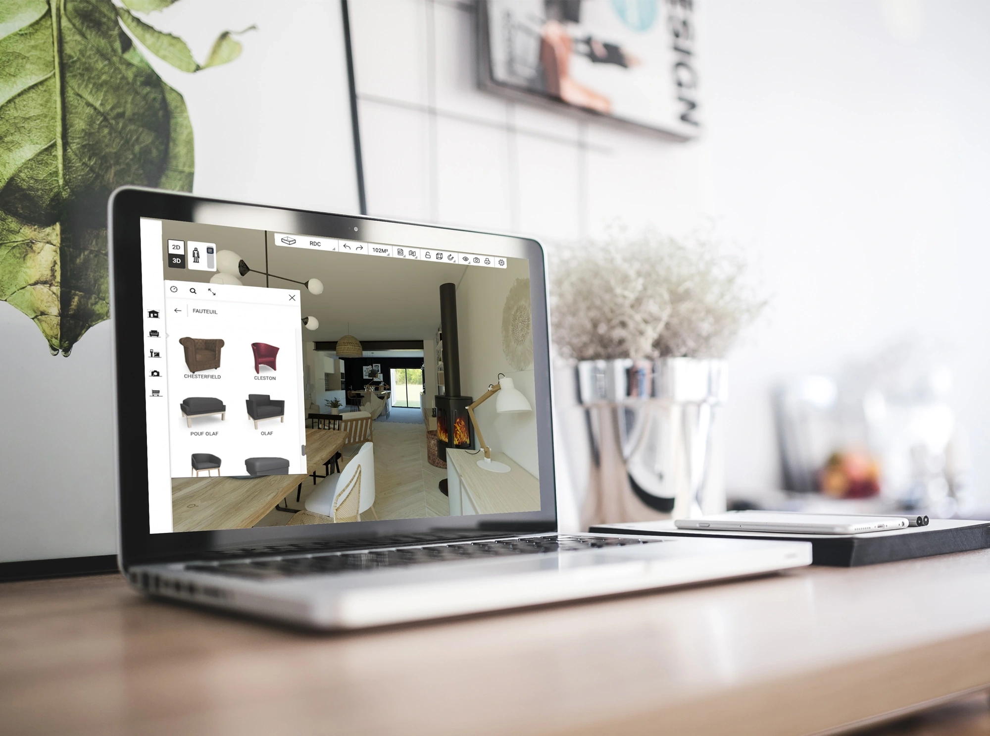 Image d'une application
                    web faite par wanadevDigital