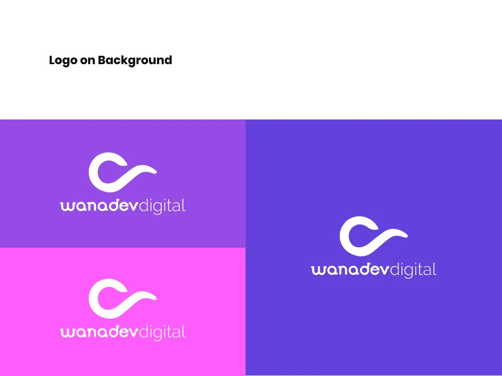Variante du logo WanadevDigital avec couleur de fond