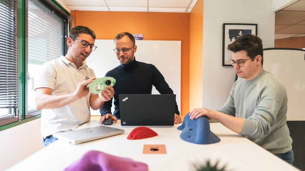 Configuration d'un mur d'escalade en 3D