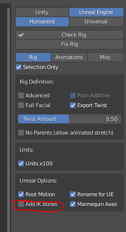 15Combiner animation customs et squelette unreal