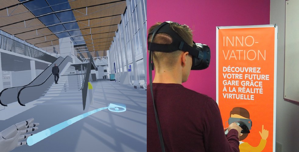 Visite de la gare de Chambéry en réalité virtuelle