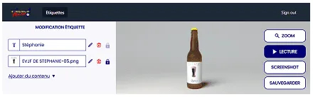 capture d'écran du back-office du site La French Mousse